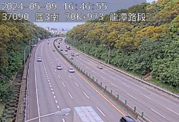 國道3號 南下 70K+973 龍潭交流道到關西服務區 2.6 公里 氣溫16.6度