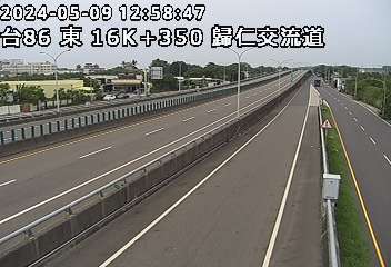 台86線 東向 16K+350 大潭交流道到歸仁交流道 2.7 公里 氣溫20.3度