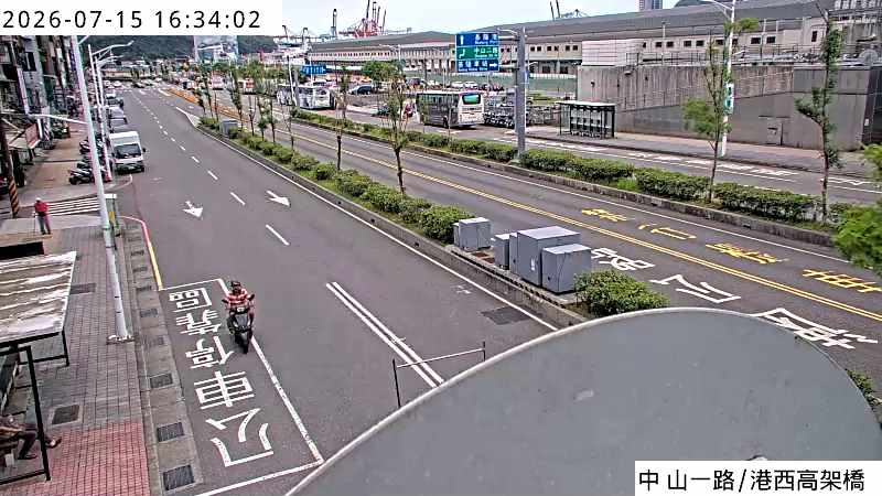 基隆市道路 中山一路 港西高架即時影像