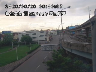 國道一號新生高架道路 2K+920 第四貨櫃即時影像