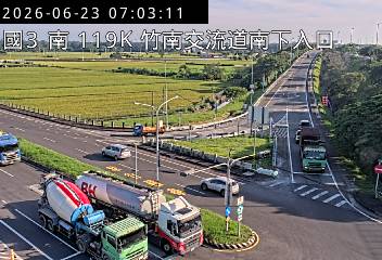 國道三號 119K+020 竹南交流道南下入口即時影像