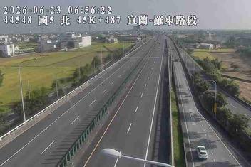 國道五號 45K+487 宜蘭-羅東路段即時影像