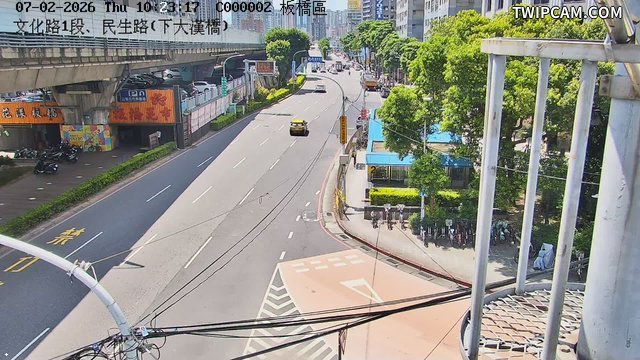 新北市道路 文化路1段、民生路(下大漢橋)即時影像