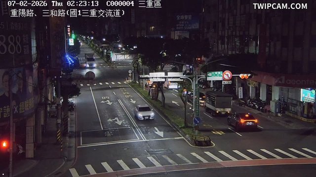 新北市道路 重陽路、三和路(國1三重交流道)即時影像