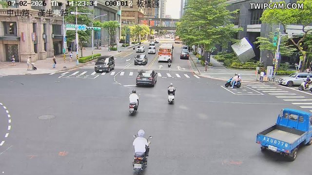 新北市道路 中山路、漢生東路即時影像