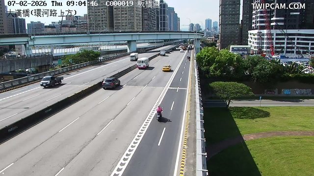 新北市道路 大漢橋(環河路上方)即時影像