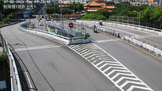 新北市道路 新海橋(堤防上方)即時影像