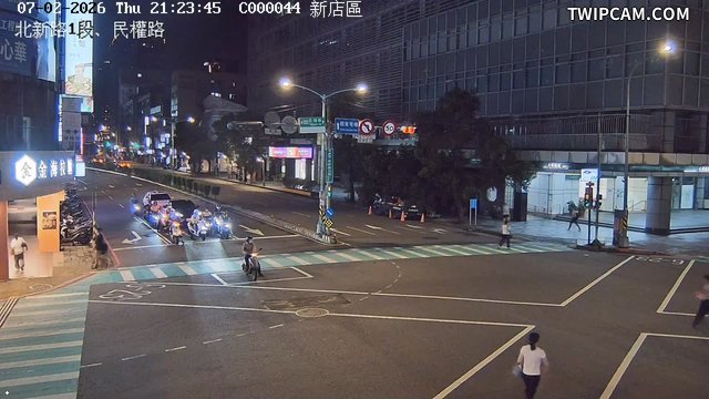 新北市道路 北新路3段、民權路即時影像