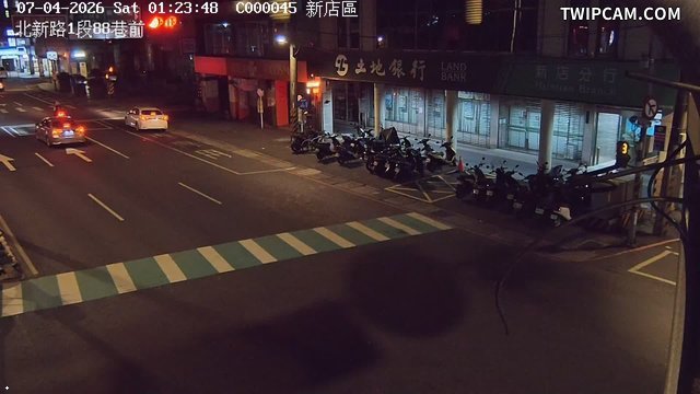 新北市道路 北新路88巷前即時影像