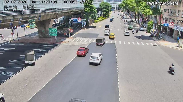 新北市道路 民生路、萬板路即時影像
