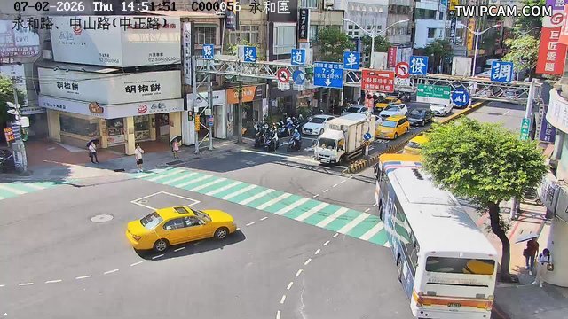 新北市道路 永和路、中山路(中正路)即時影像