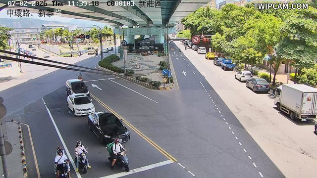 新北市道路 中環路、新泰路即時影像