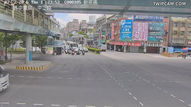 新北市道路 中環路、中正路即時影像