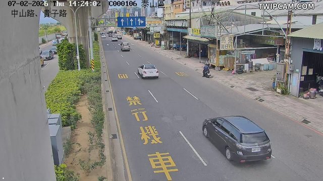 新北市道路 中山路、貴子路即時影像
