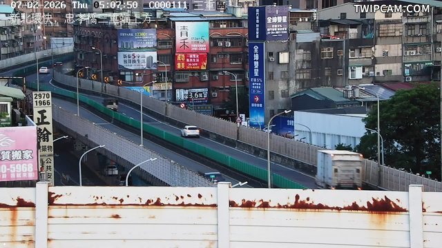 新北市道路 新北環快，忠孝橋三重端上方即時影像
