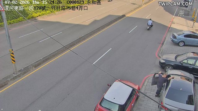 新北市道路 環河東路一段170號、竹林路75巷4弄口即時影像