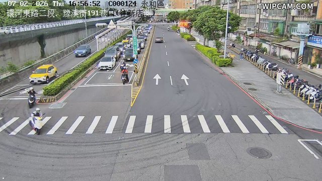 新北市道路 環河東路二段、豫溪街191巷口(往新店側)即時影像