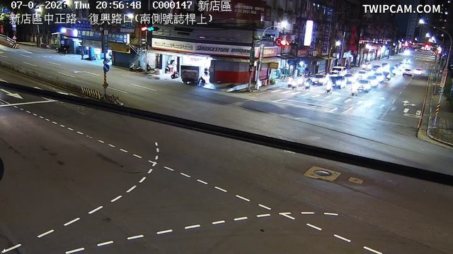新北市道路 中正路、復興路口(南側號誌桿上)即時影像