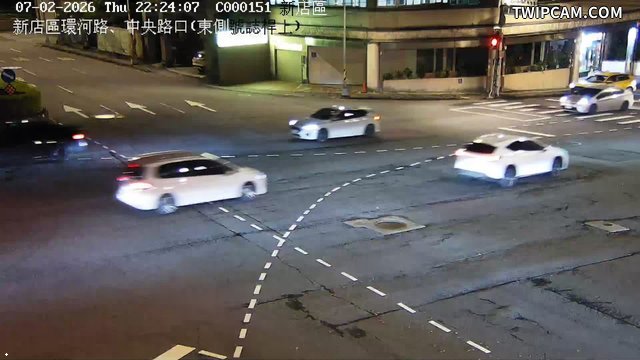 新北市道路 環河路、中央路口(東側號誌桿上)即時影像