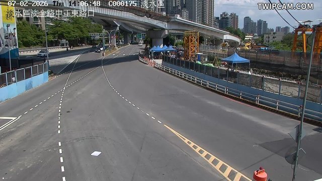 新北市道路 淡金路中正東路口即時影像