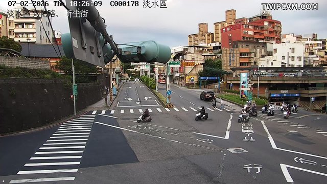 新北市道路 文化路、新生街口即時影像