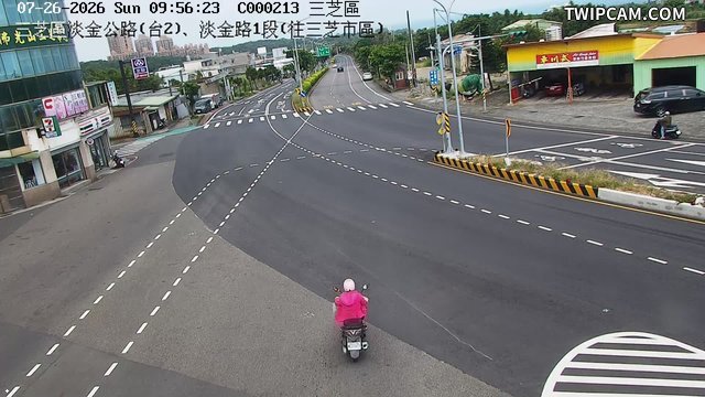 新北市道路 淡金公路(台2)、淡金路1段(往三芝市區)