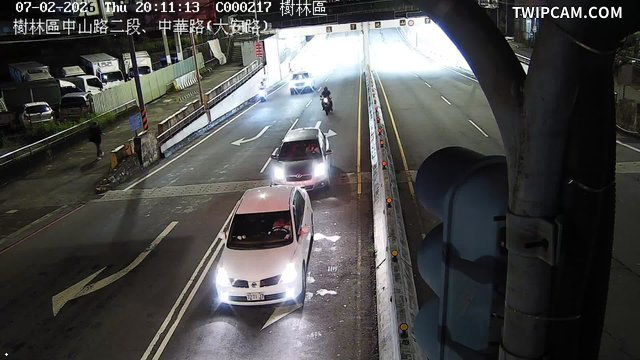 新北市道路 中山路二段、中華路(大安路)即時影像