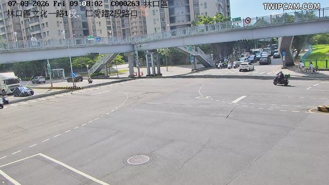 新北市道路 文化一路1段、仁愛路2段路口即時影像
