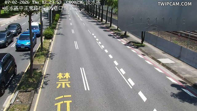 新北市道路 中正東路2段105巷口即時影像