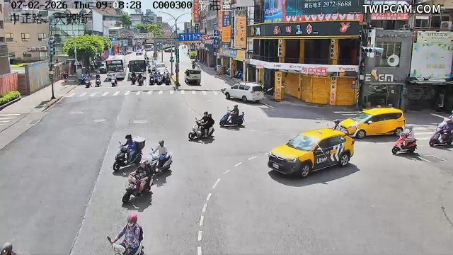 新北市道路 中正路大觀街即時影像