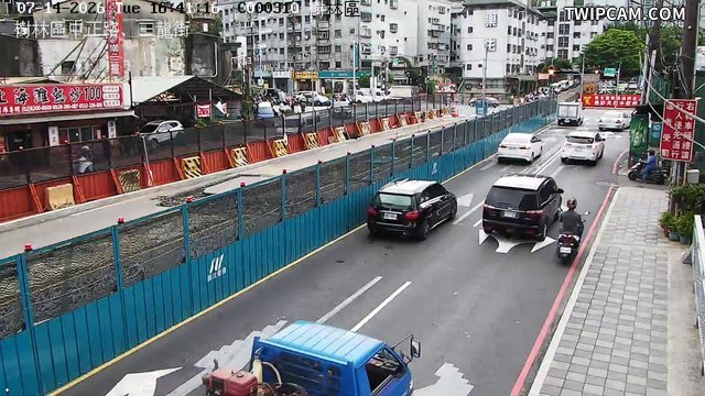 新北市道路 中正路三龍街即時影像