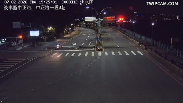 新北市道路 中正路1段8巷即時影像
