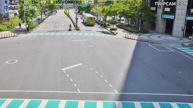 新北市道路 中央路、中信街即時影像