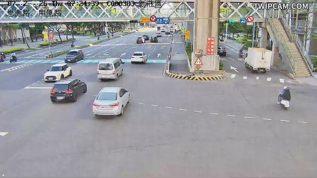 新北市道路 思源路中原路即時影像