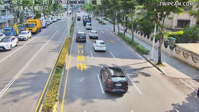 新北市道路 縣民大道與民權路即時影像