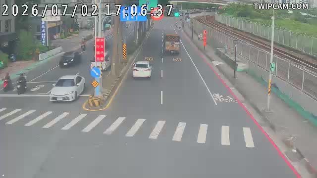 新北市道路 中正東路一段/中正東路一段127巷(近端號誌桿)即時影像