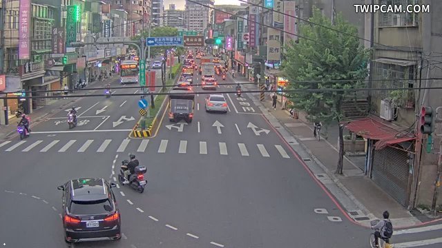 新北市道路 中山路3段/民享街(往西)即時影像