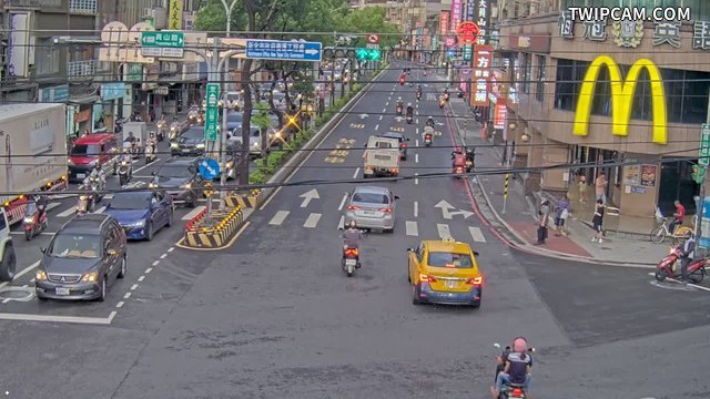 新北市道路 中山路2段/員山路(往西)即時影像