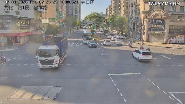 新北市道路 文化二路1段、忠孝路即時影像
