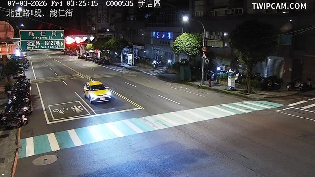 新北市道路 北宜路1段、能仁街即時影像