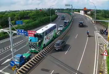 台19線 129K+500 西港區西港大橋北端槽化島內即時影像