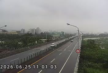 台61線 2K+500 八里區西濱快速公路南下2K+937(高架橋下P92橋墩)即時影像