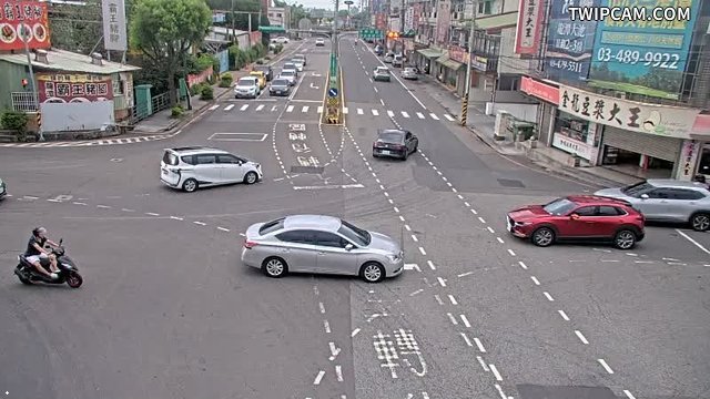 桃園市道路 中豐路中山段與聖亭路即時影像