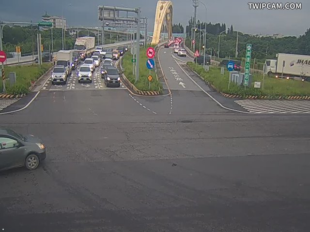 桃園市道路 國際路一段與國二甲匝道口