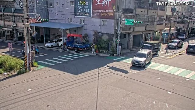 桃園市道路 中山路與三民路口(西側)
