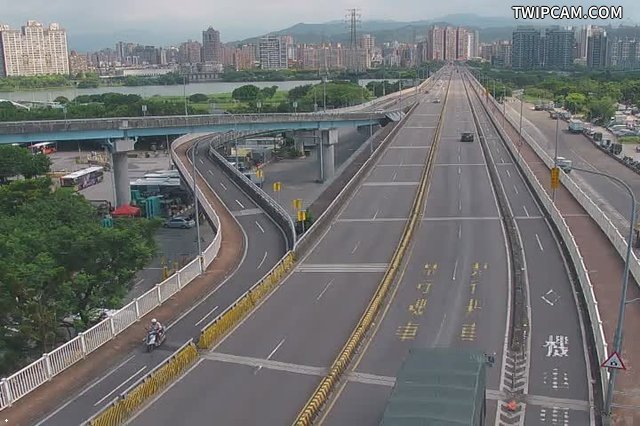 台北市道路 環快華中橋即時影像