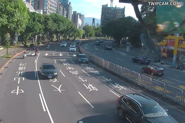 台北市道路 中山北路-通河街口即時影像
