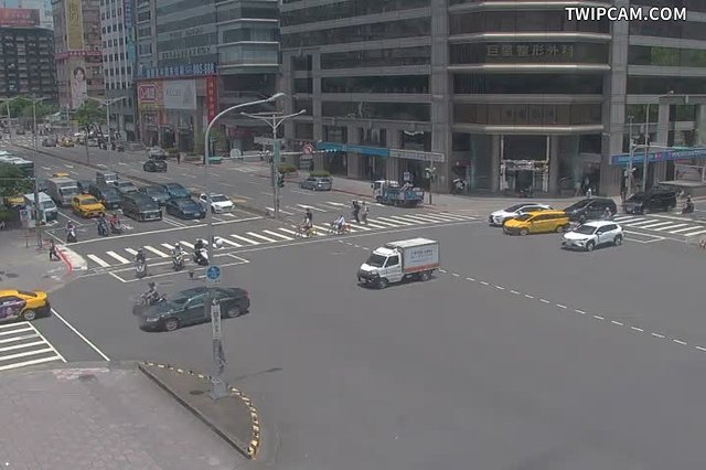 台北市道路 忠孝東-敦化南路口即時影像