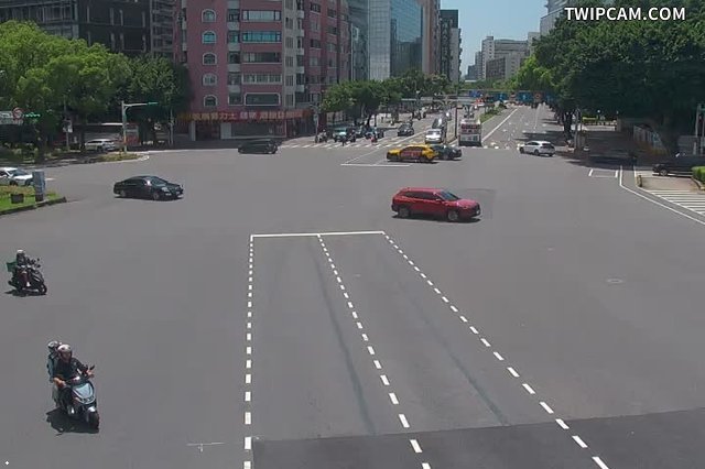 台北市道路 民權東路與敦化北路即時影像