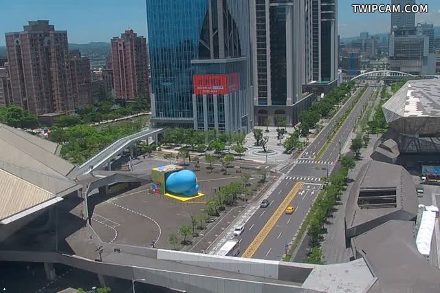 台北市道路 市民大道八段99號(東北角) (臺北流行音樂中心南館頂樓東北角)即時影像